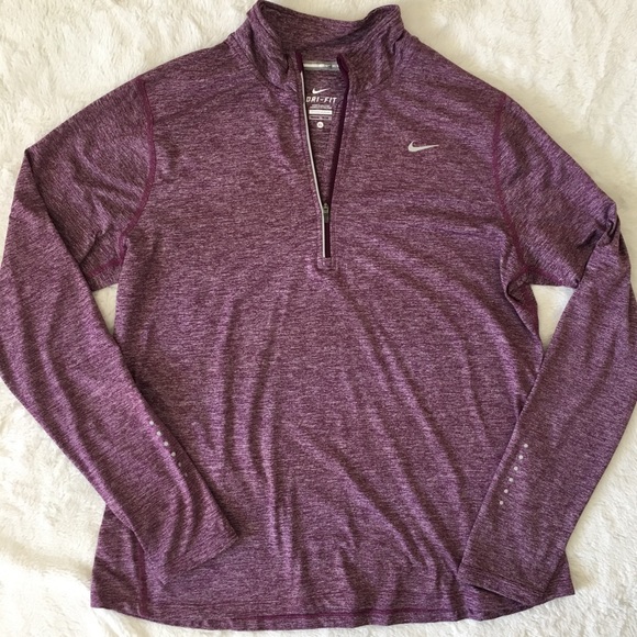 Nike Tops - Nike running dry fit half zip long sleeve top